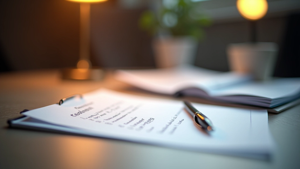 Notizbuch mit Checkliste und Stift auf Nebenkostenabrechnung