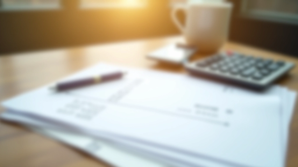 Nahaufnahme von Dokumenten und Taschenrechner auf einem Schreibtisch zur Überprüfung von Nebenkosten